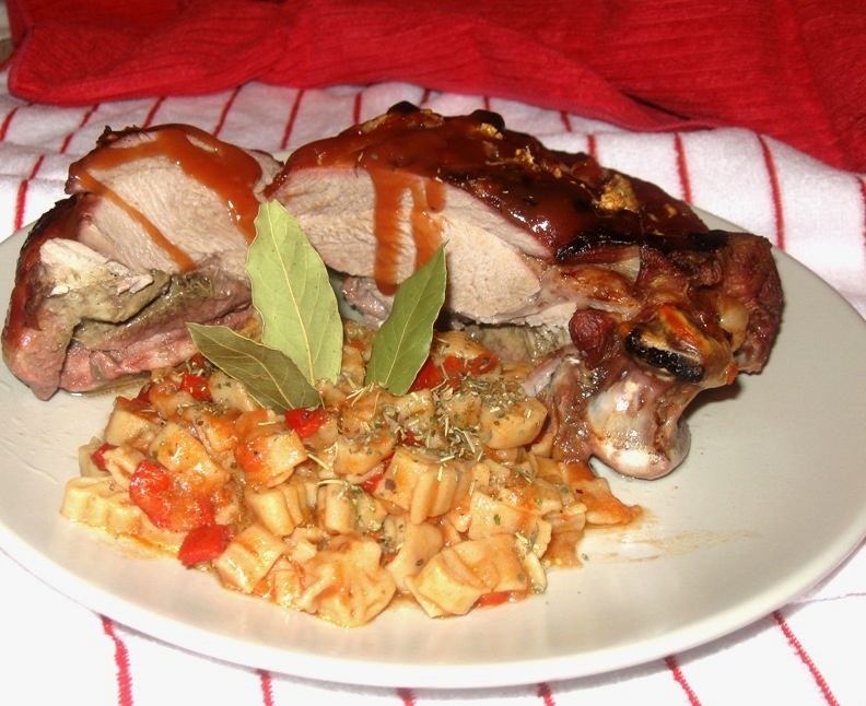 Pulpa de curcan glazurata picant