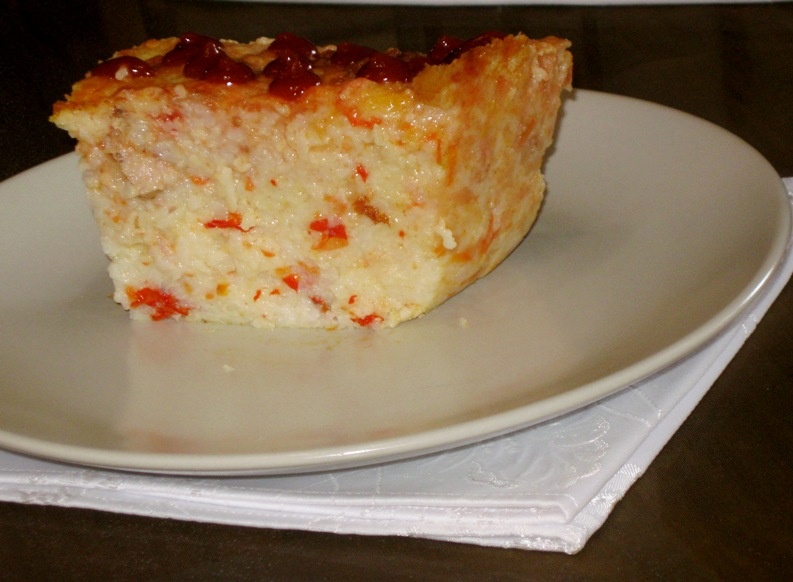 Orez cu piept de pui,suc de rosii si cascaval