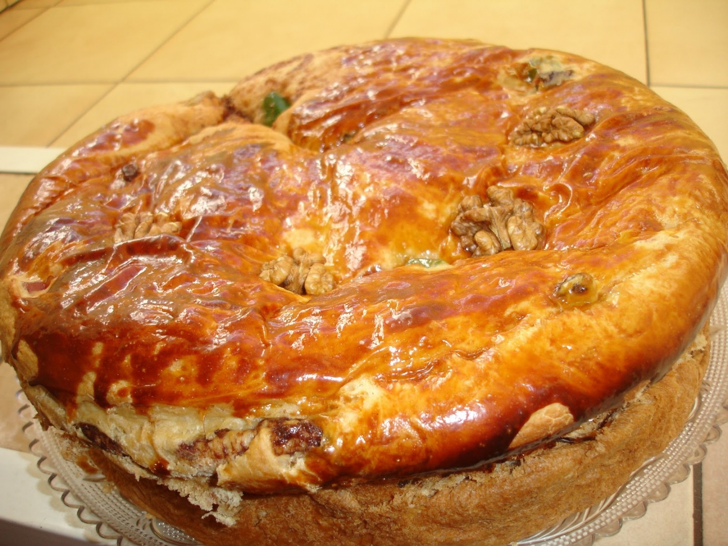 Cozonac cu nuca in tigaia dry cooker