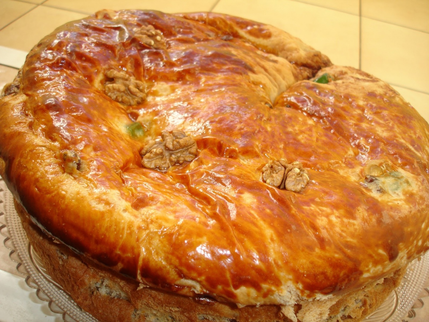 Cozonac cu nuca in tigaia dry cooker