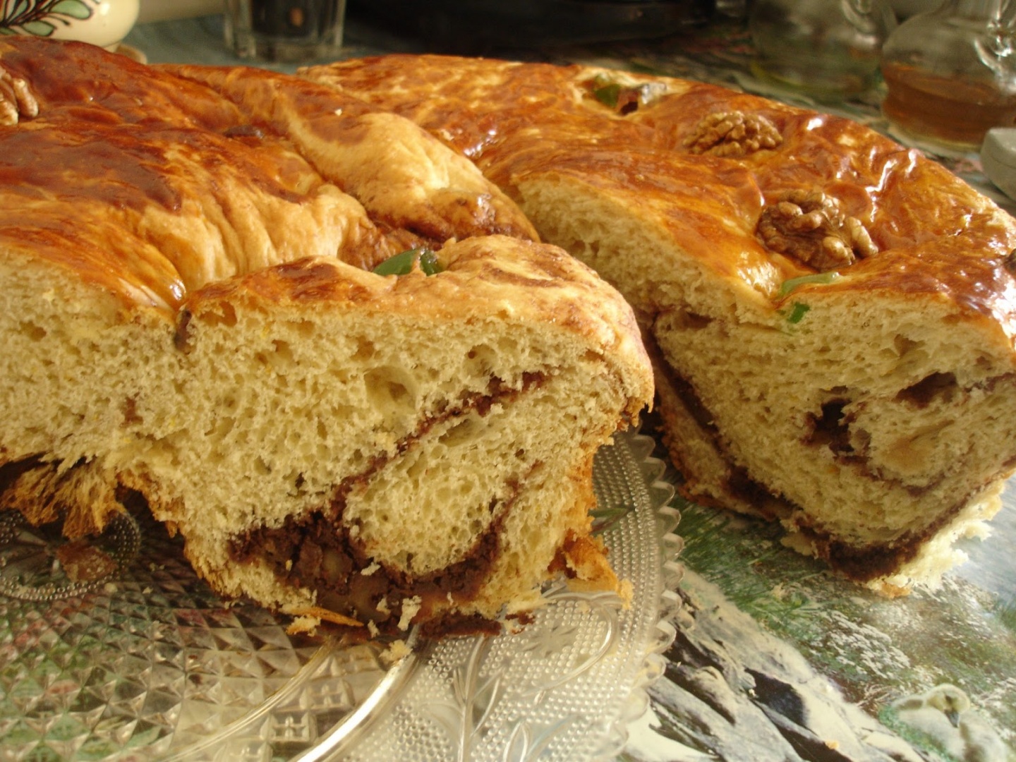 Cozonac cu nuca in tigaia dry cooker