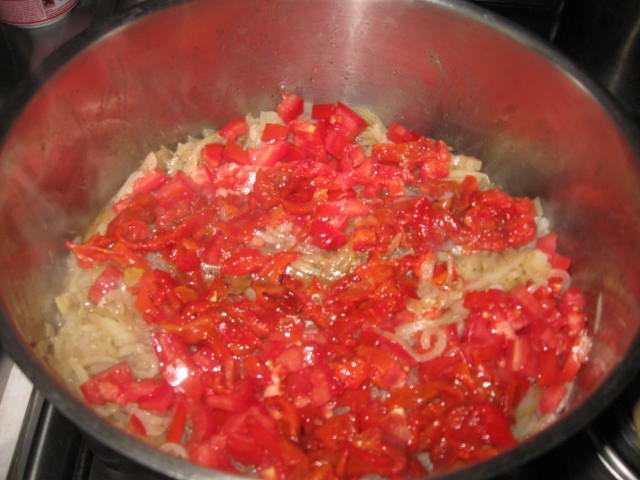 Tocanita de ceapa cu rasol de vitel,ceapa si rosii