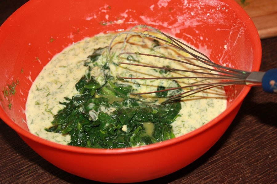 Chec aperitiv cu spanac. Delicios, sanatos si usor de preparat