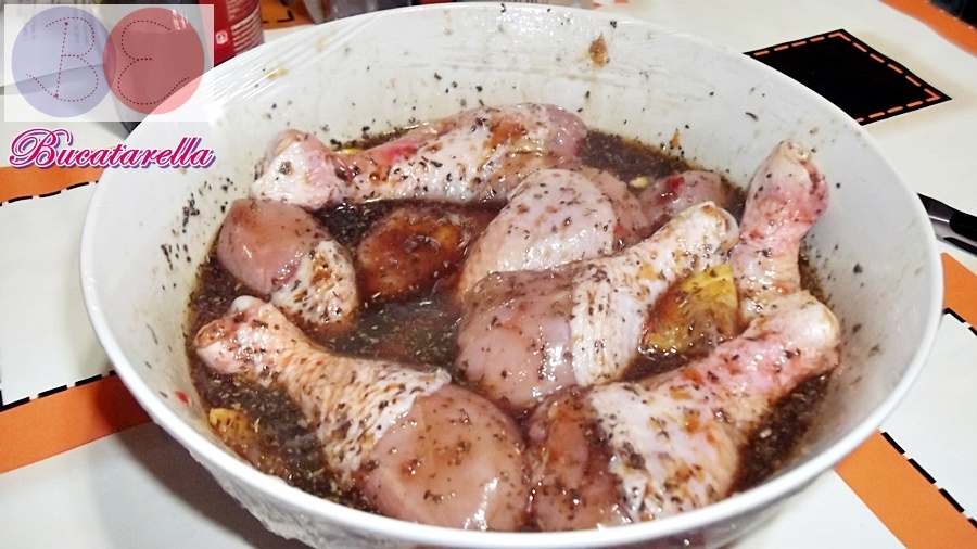 Pui caramelizat cu sos de soia si chili