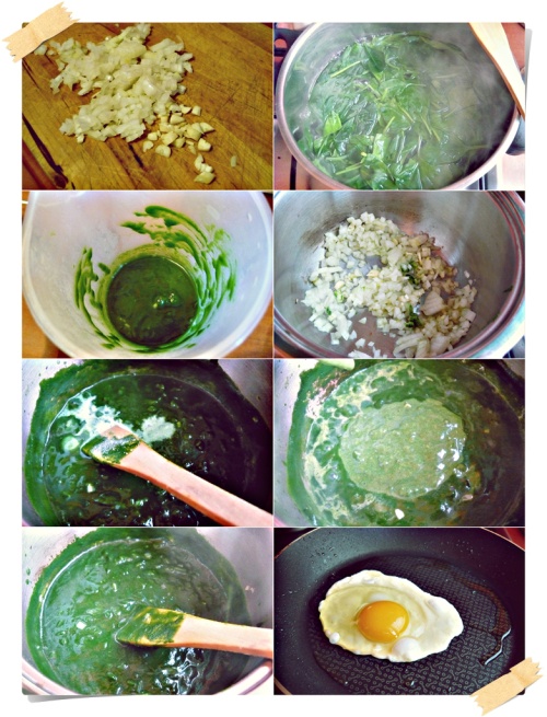 Spanac cu ouă ochiuri