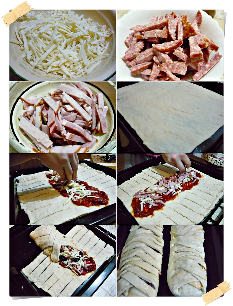 Pizza Calzone - varianta impletita