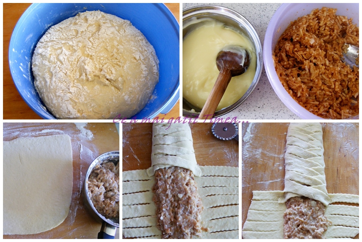 Strudel cu mere si budinca