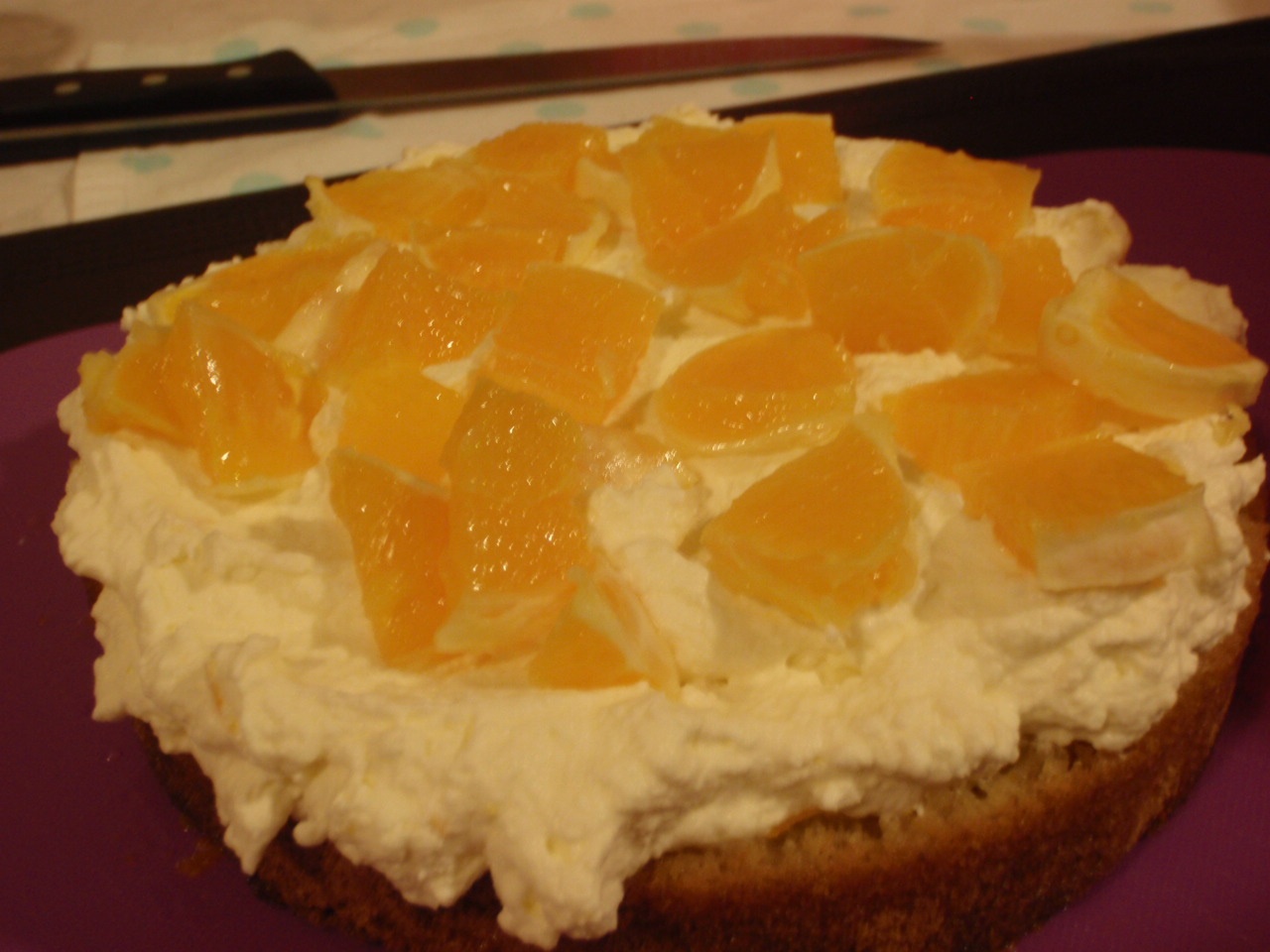 Tort de portocale cu frisca