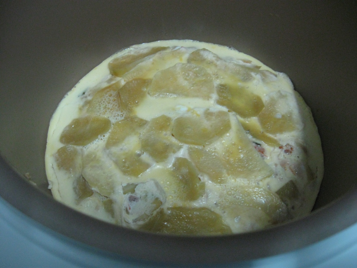 O altfel de ...Budinca de cartofi pregatita la Philips Multicooker