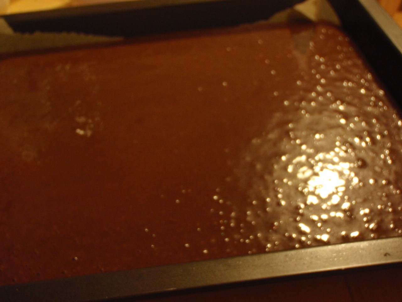 Negresa cu sos de ciocolata cu menta