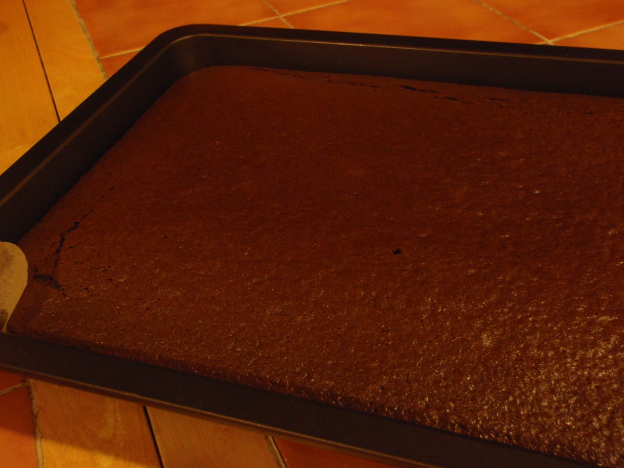 Negresa cu sos de ciocolata cu menta