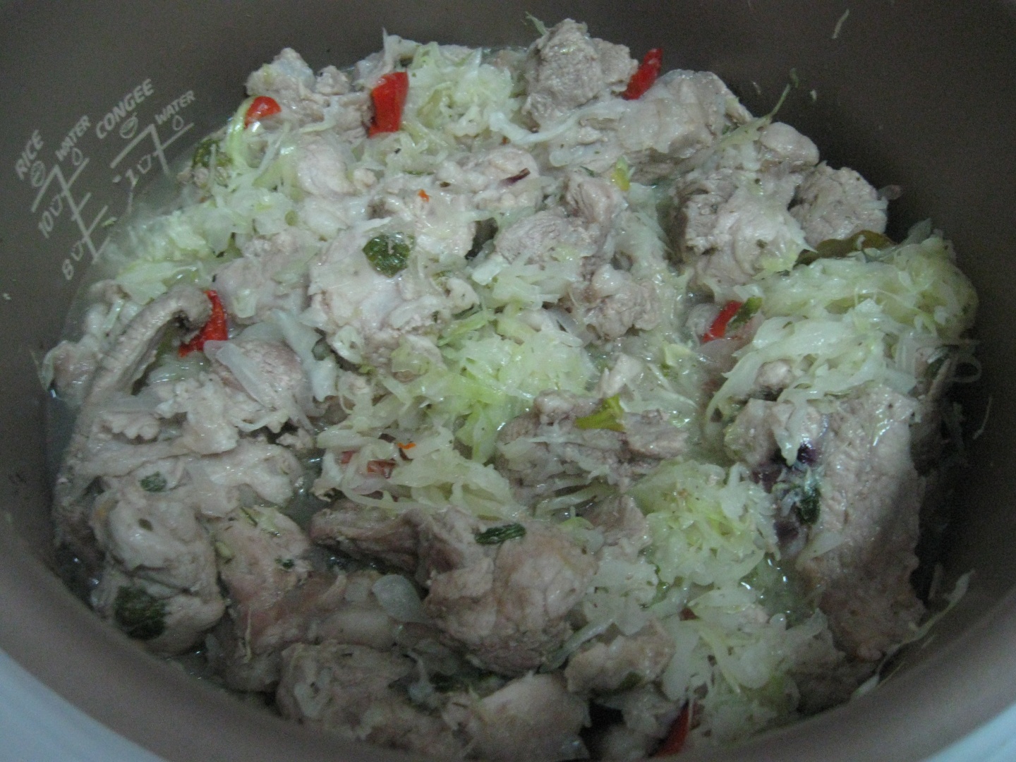 VARZĂ CĂLITĂ CU CARNE DE PORC LA PHILIPS  MULTICOOKER