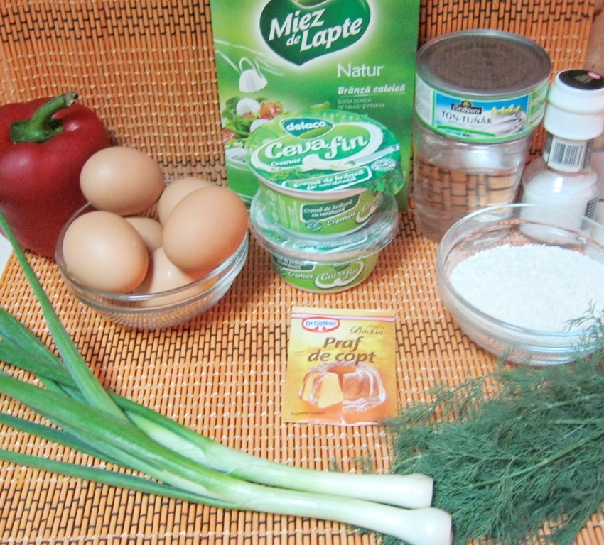 Cuburi aperitiv cu Miez de lapte ton si branza