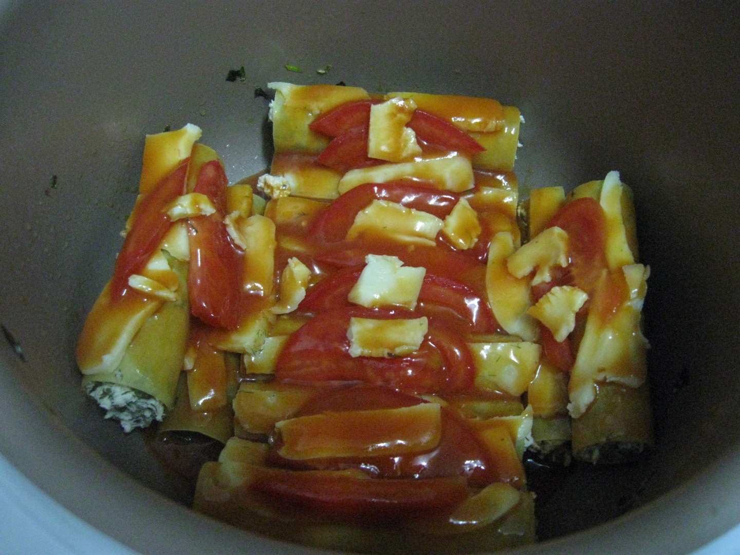 CANNELONI CU CARNE DE CURCAN LA  PHILIPS MULTICOOKER