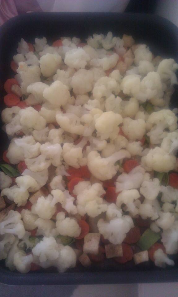 Conopida cu legume si smantana la cuptor