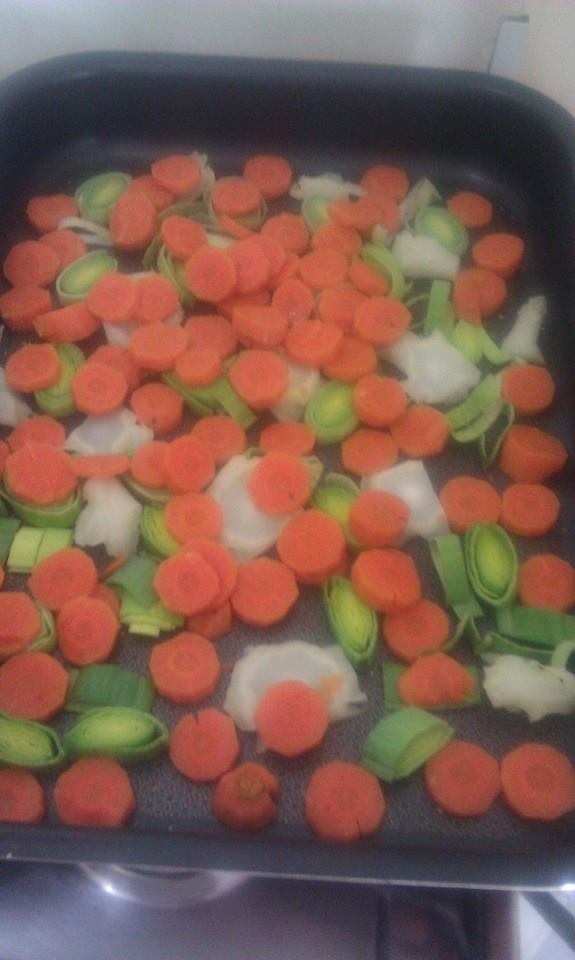 Conopida cu legume si smantana la cuptor