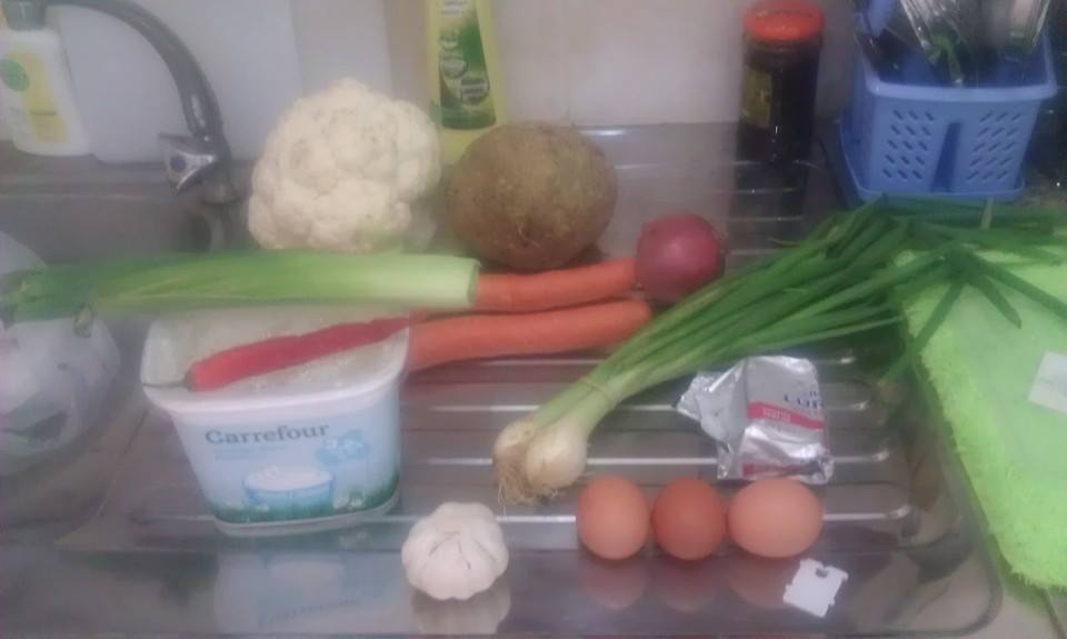 Conopida cu legume si smantana la cuptor