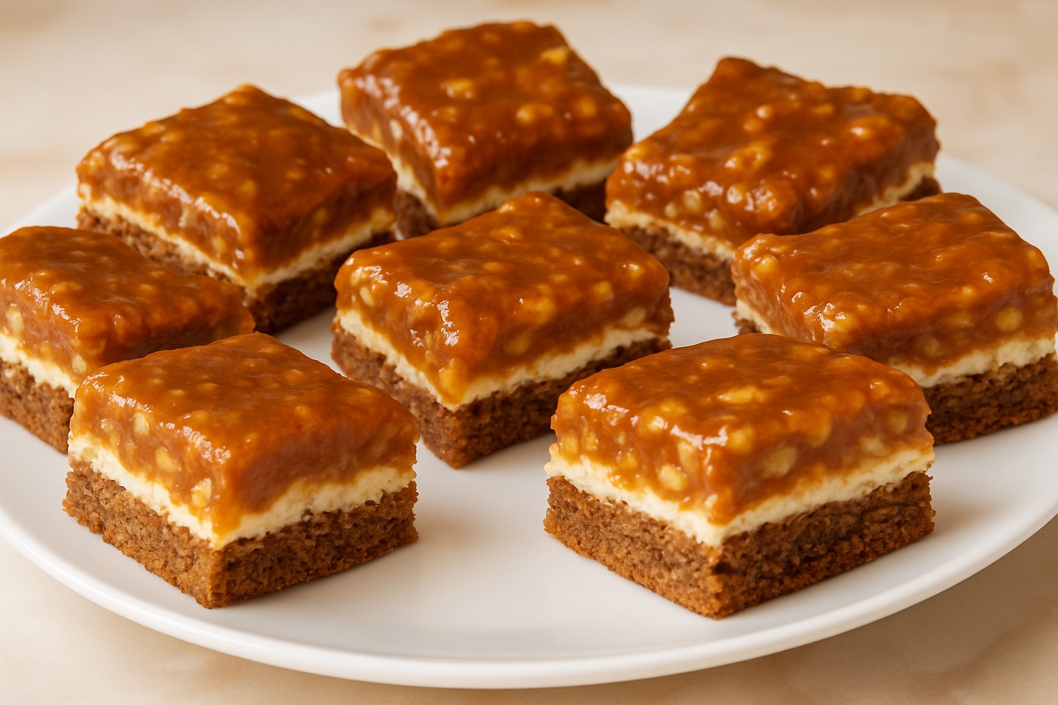 Prajitura cu nuci si crema de caramel – desert de casa fin, cu ciocolata alba si nuca crocanta