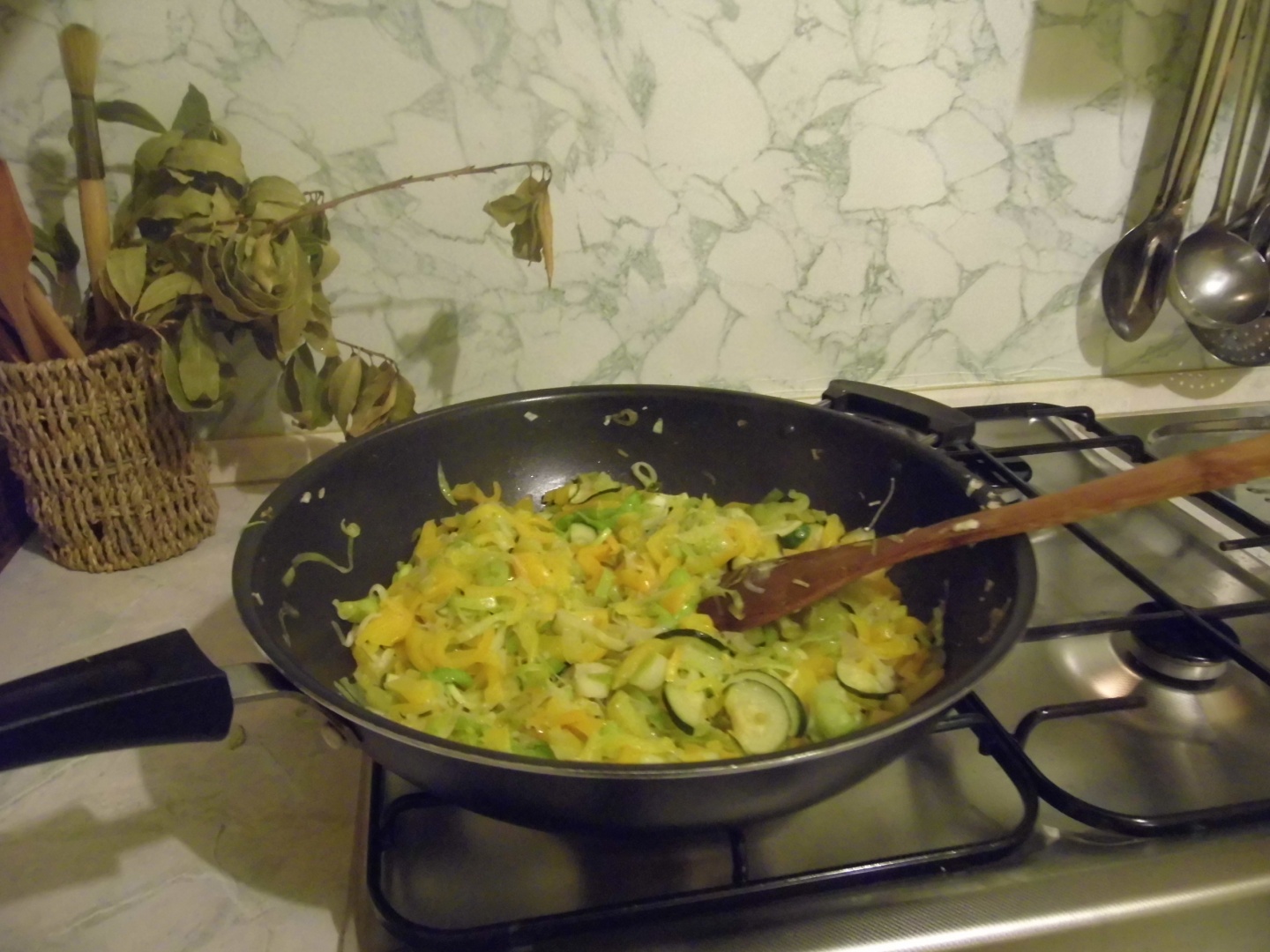 Rustic cu ardei si praz