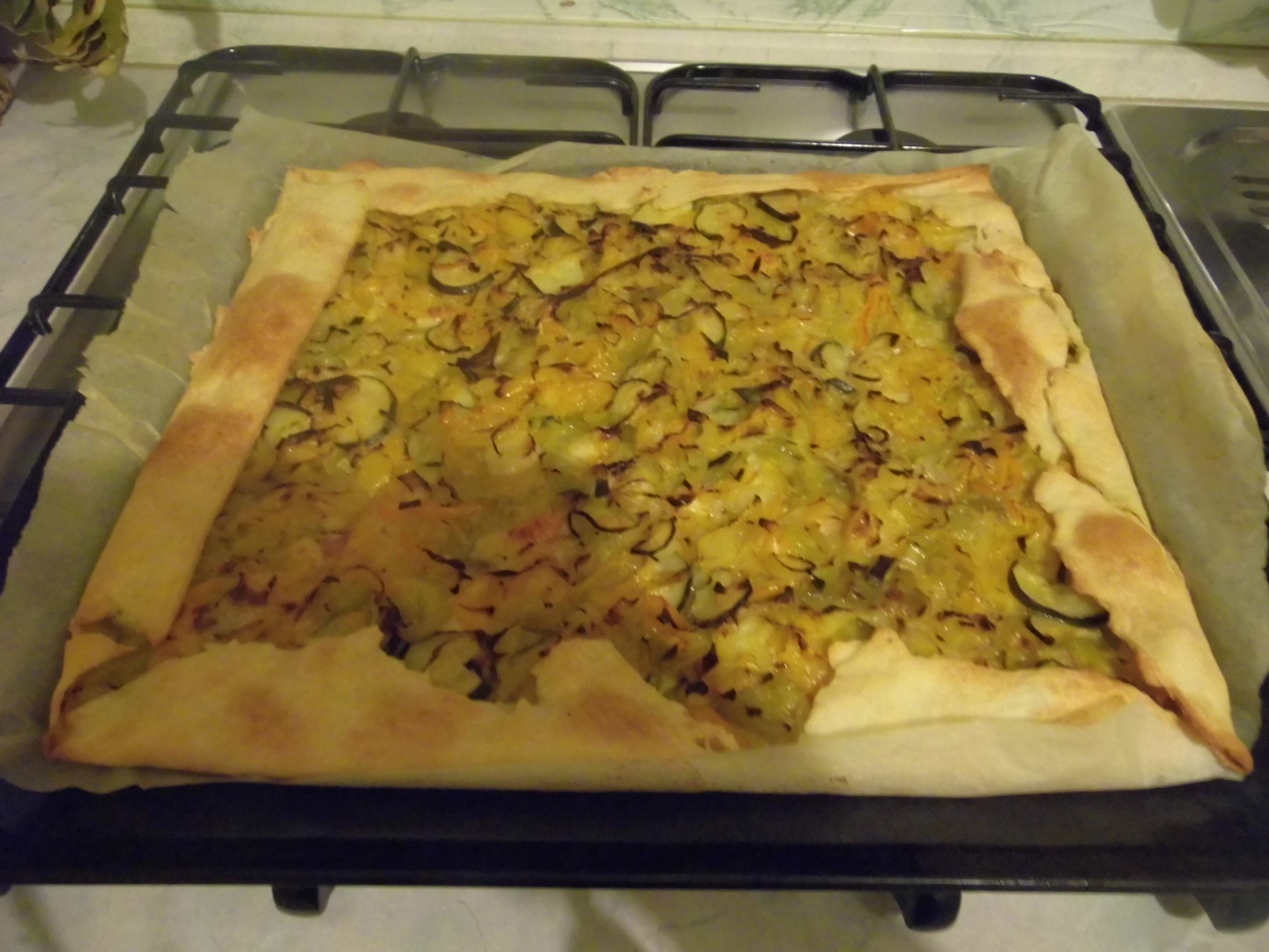 Rustic cu ardei si praz