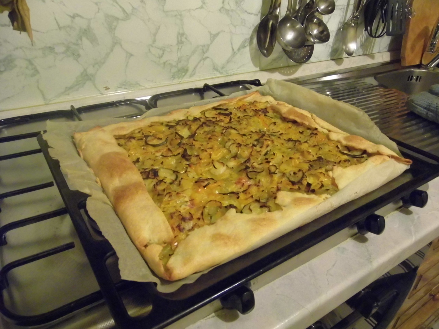 Rustic cu ardei si praz