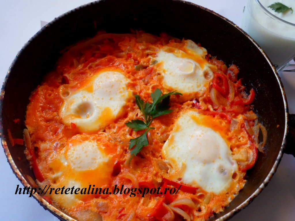 Oua cu legume in stil turcesc (Menemen)