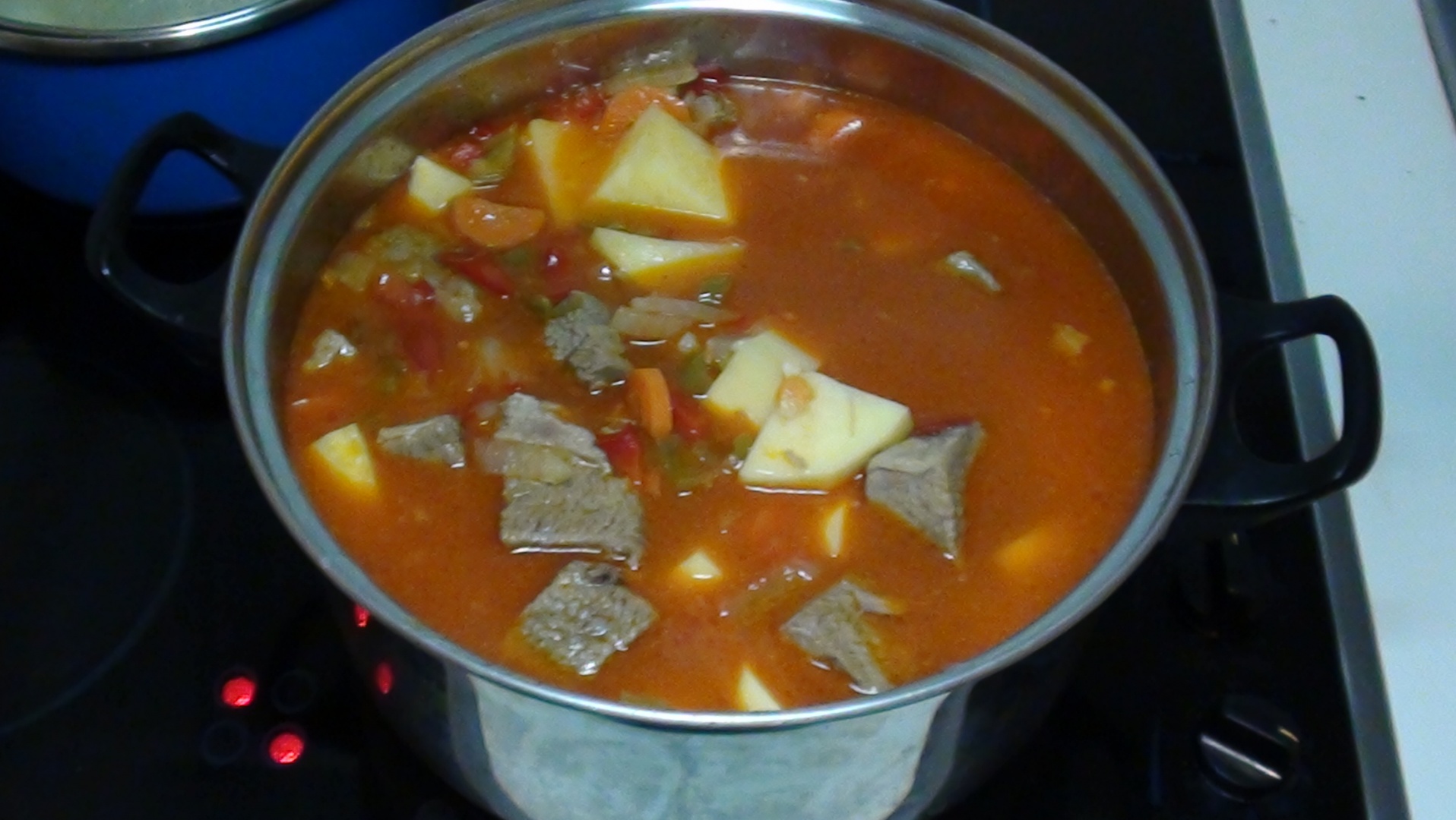 Guiso de verdura y ternera  ( Ghiveci cu carne de vita )