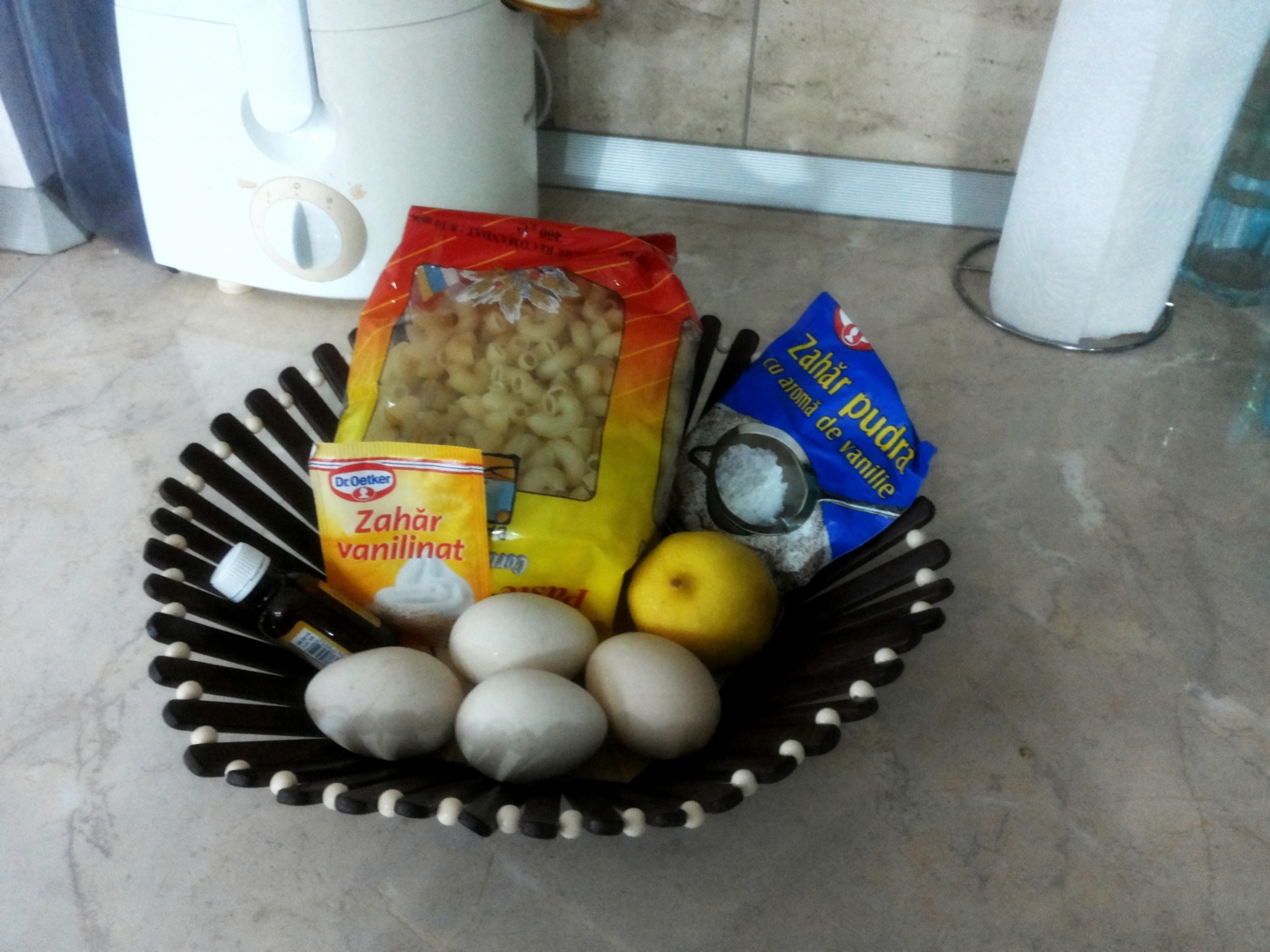 Paste (Penne Rigate) cu branza de vaci la cuptor