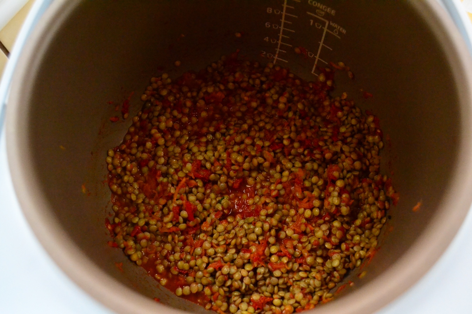 Mancare de linte la Philips Multicooker (de post)