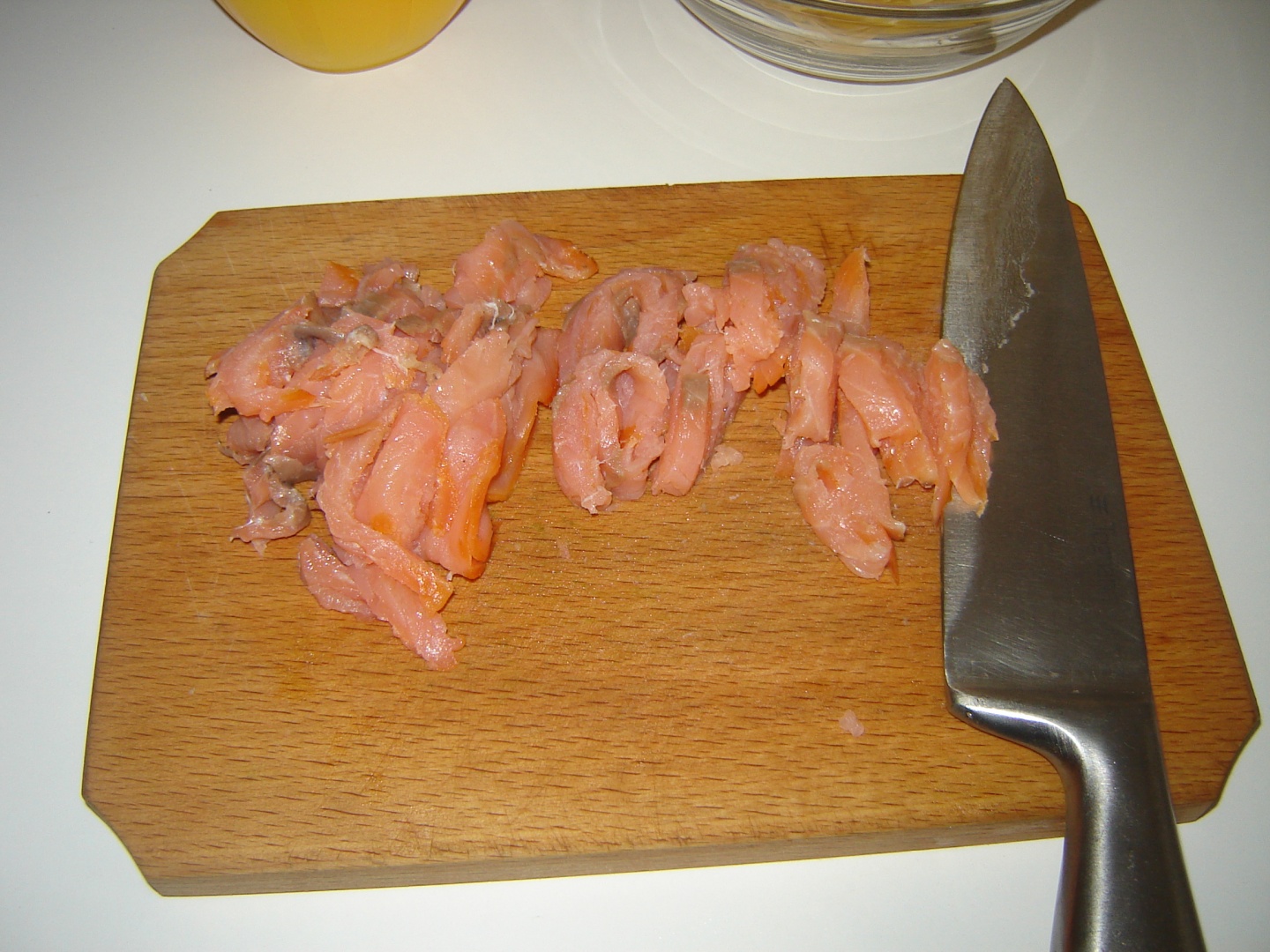 Fettuccine cu somon afumat