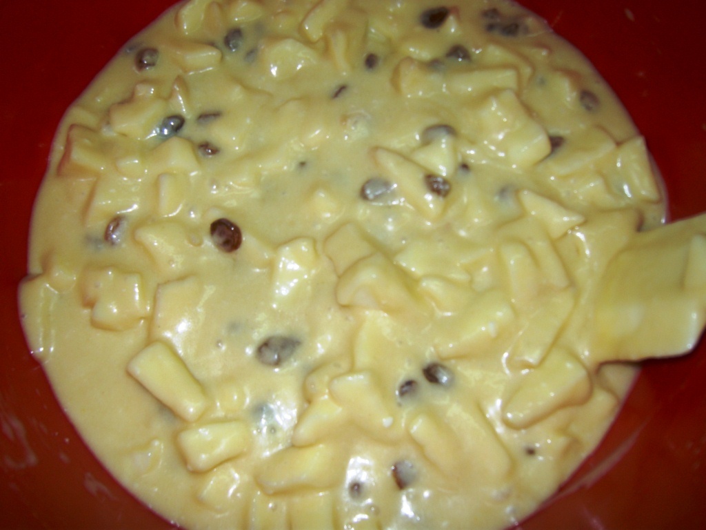 Prajitura cu mere si stafide