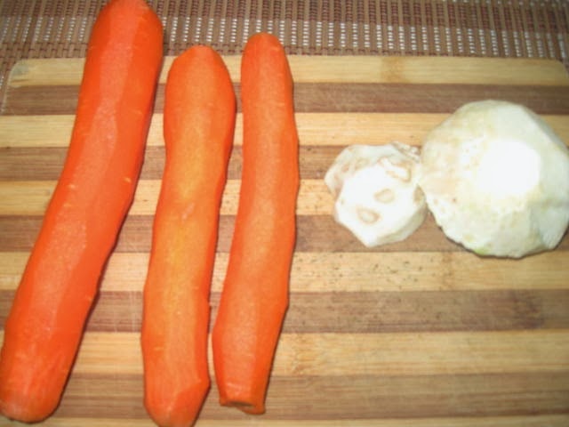 Rasol de pastrav cu piure de legume