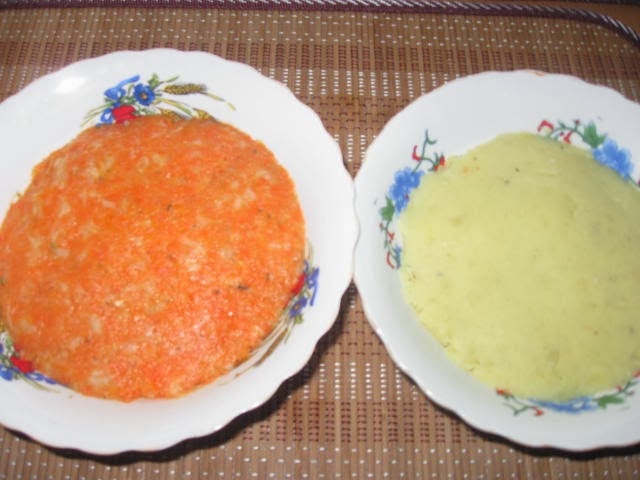 Rasol de pastrav cu piure de legume