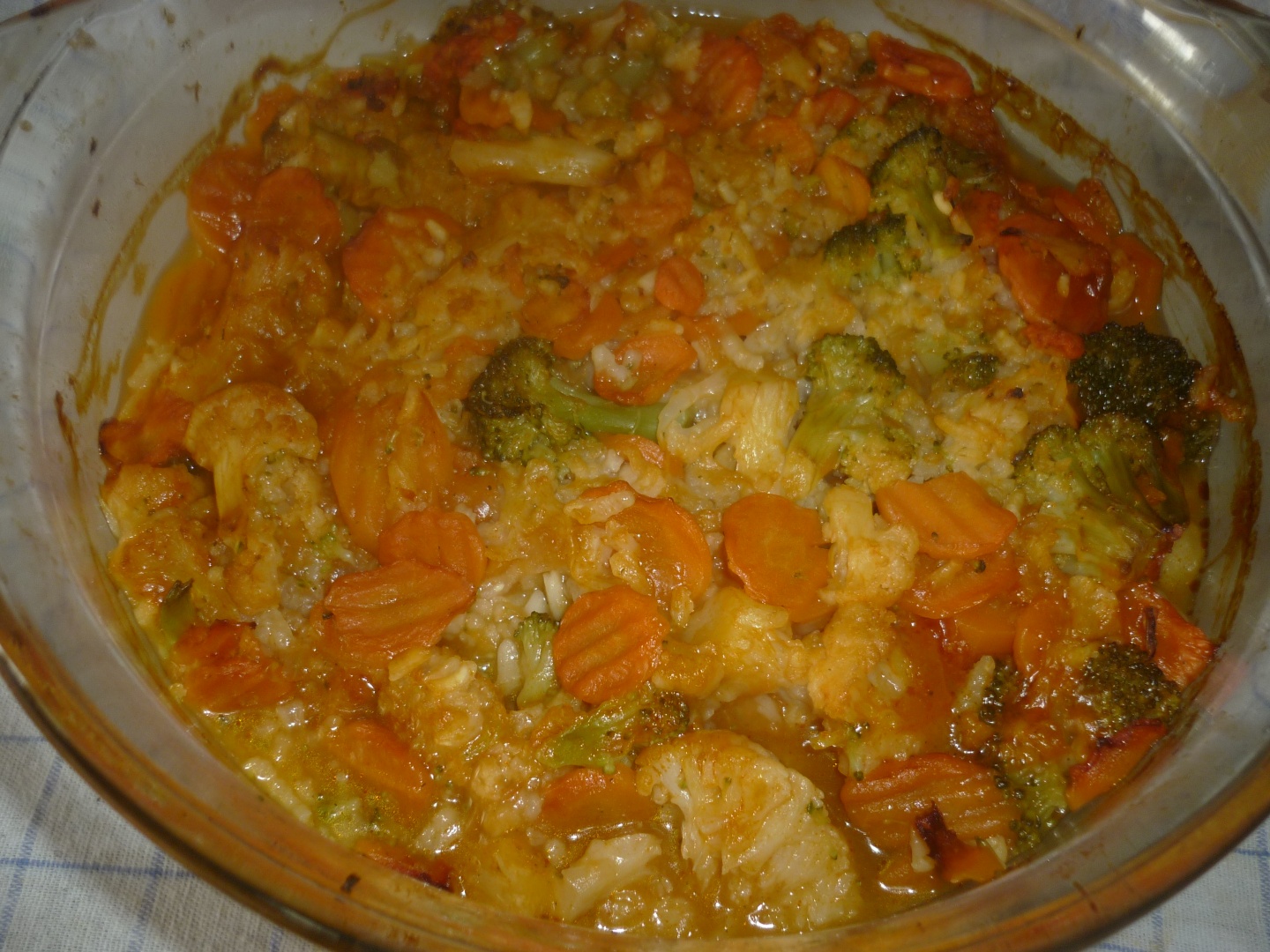 Legume cu orez la cuptor