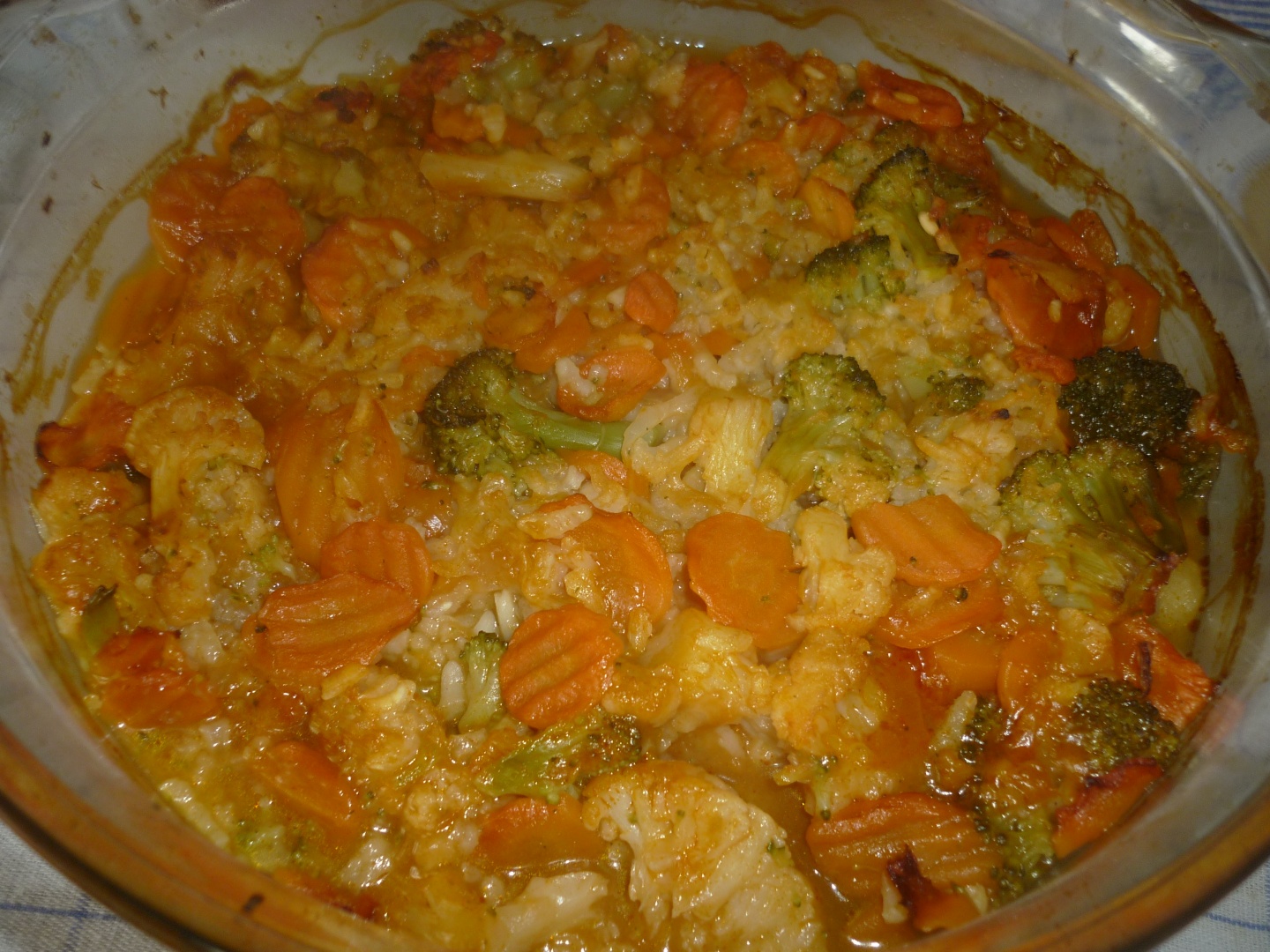 Legume cu orez la cuptor