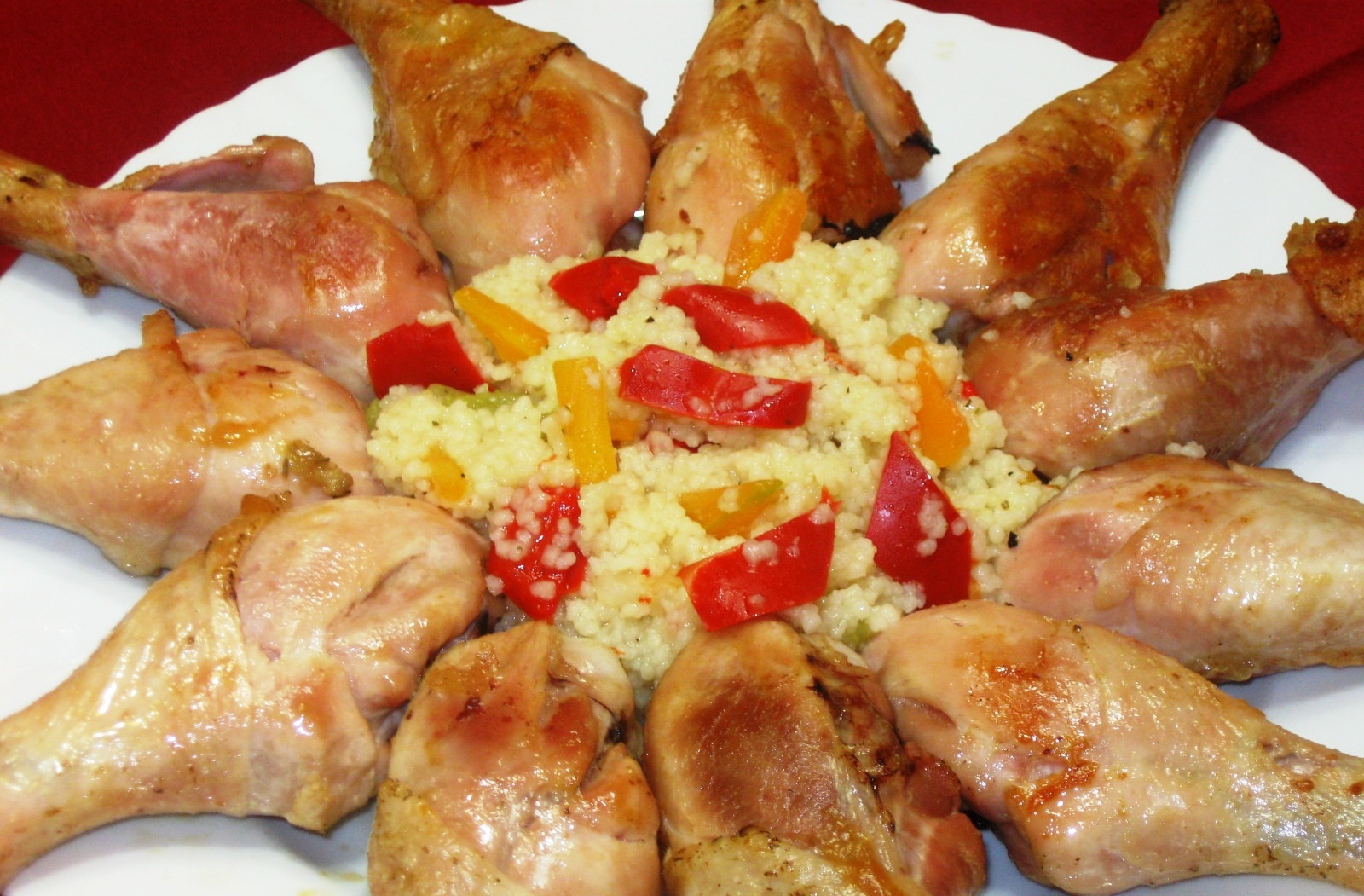 Pulpe de pui cu vin si mujdei de usturoi la cuptor