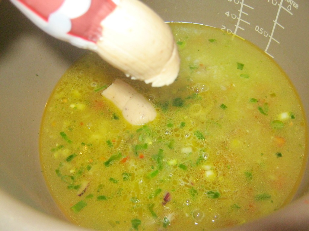 Supa de branzeturi cu verdeata facuta cu Multicooker Philips