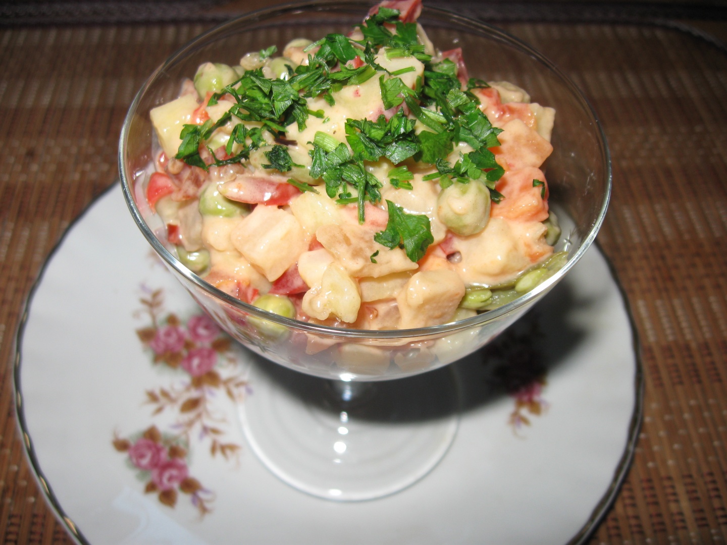 Salata de legume cu maioneza de post - Philips multicooker