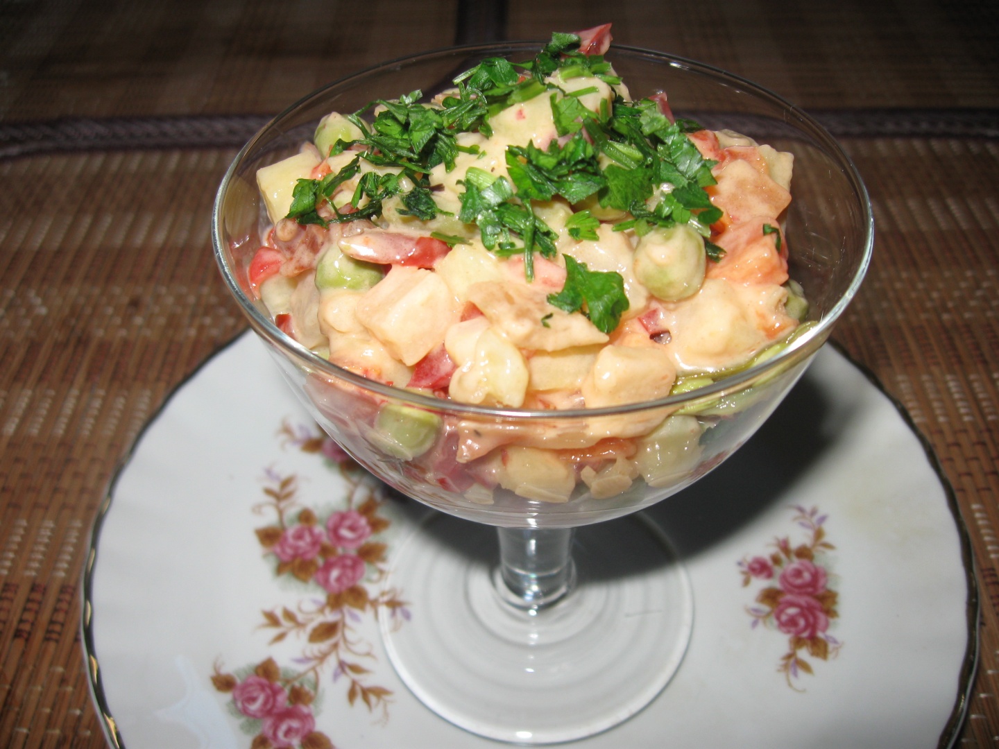 Salata de legume cu maioneza de post - Philips multicooker