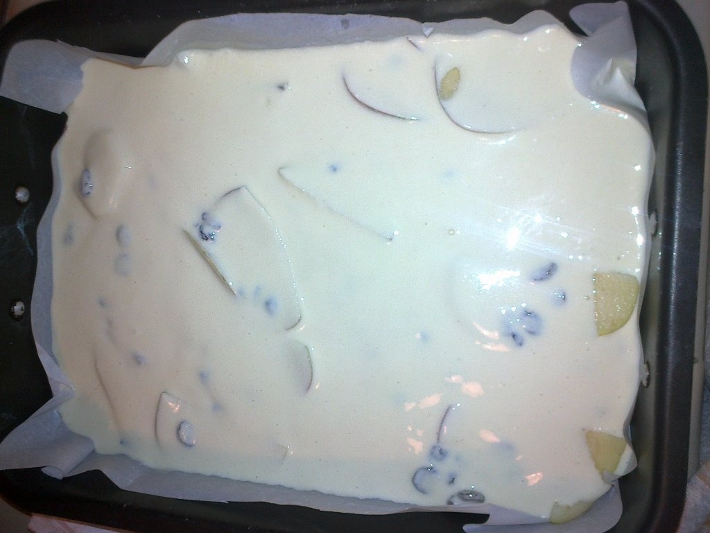 Prajitura cu branza si mere