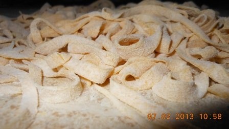 Supa de curcan cu taitei de casa