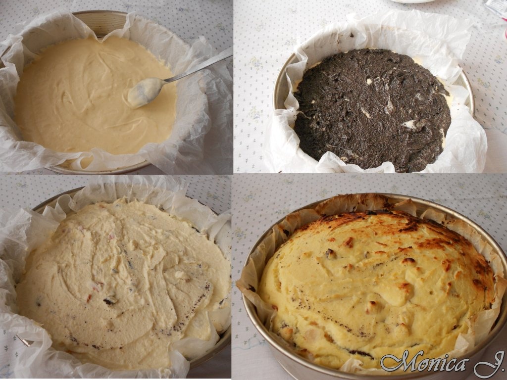 Tarta cu crema de branza si mac