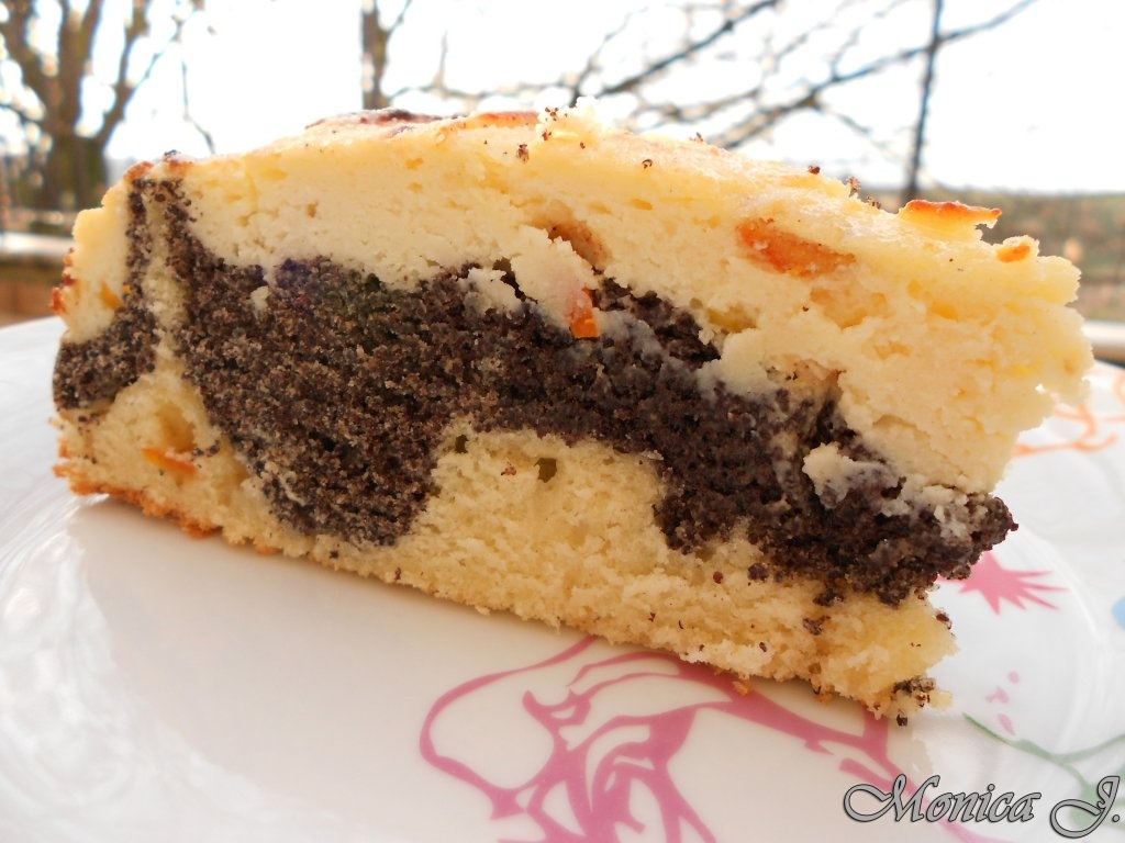 Tarta cu crema de branza si mac