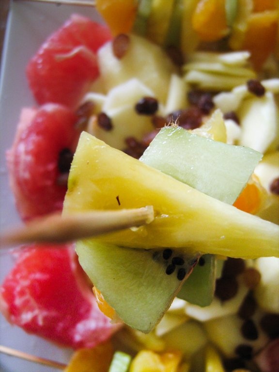 Salata de fructe disociata (raw vegan)