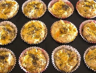 Briose cu branza, morcov si dovlecel