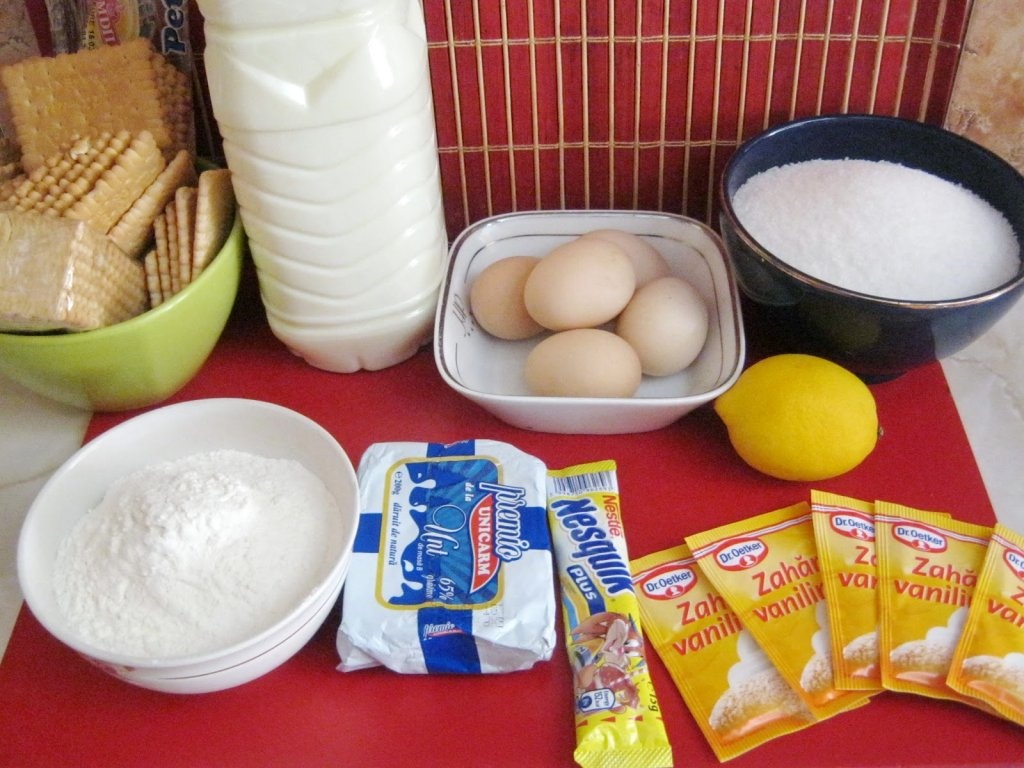 Prajitura cu lapte fara cuptor