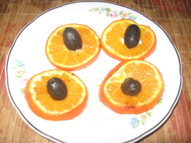 Somon  la grill (gratar) cu  portocale