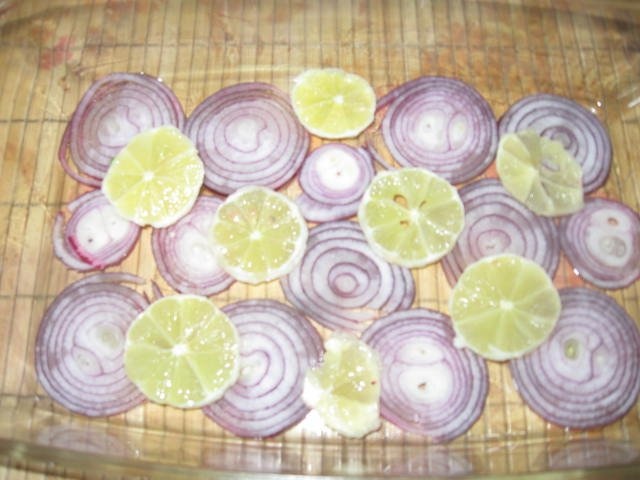 File de Păstrăv la cuptor cu legume şi caşcaval