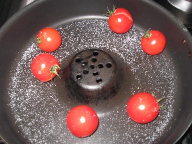 File de pastrav pane cu cartofi si rondele de ceapa pane