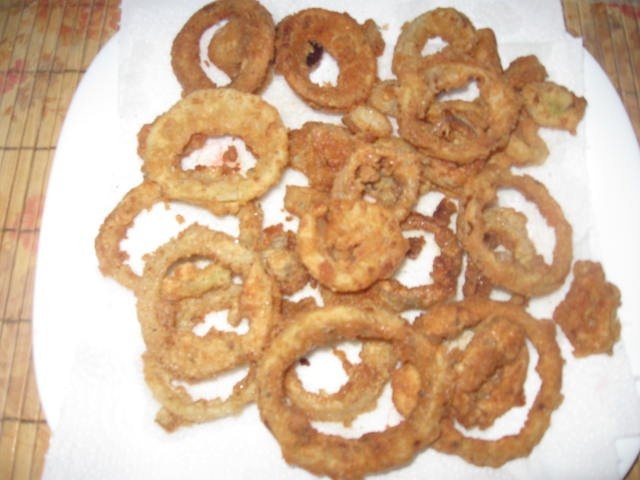 Rondele de ceapa pane